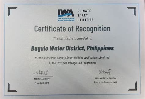 baguio water district application requirements